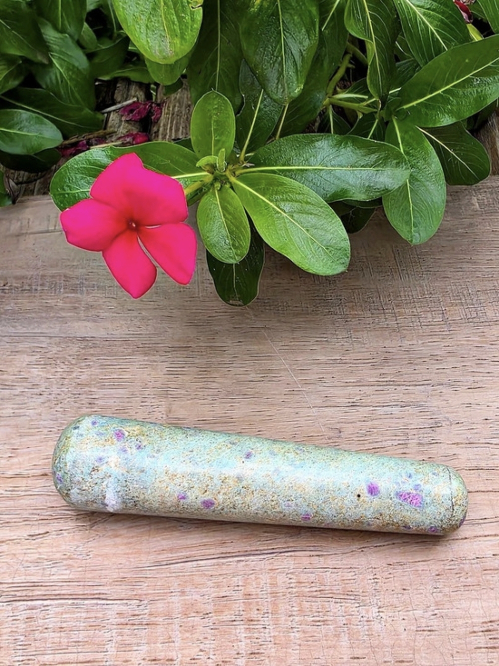 Ruby in Fuchsite Polished Massage Wand